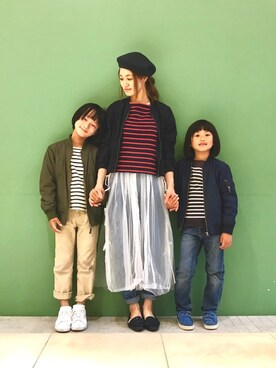 「URBAN RESEARCH ROSSO WOMEN（アーバンリサーチ　ロッソ）のアイテム（ブルゾン）」を使った、Natsu♡さん（レディース・162cm）の春コーディネート