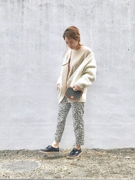 「SHOE BAR Deesse（シューバーディーセ）のアイテム」を使った、Natsu♡さん（レディース・162cm）の冬コーディネート