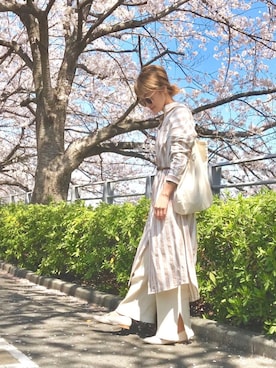 「平成最後のWEARISTAセンバツ」｜「アイテム（シャツワンピース）」を使った、Natsu♡さん（レディース・162cm）の春コーディネート