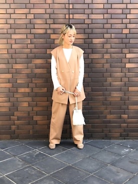 「CIAOPANIC TYPY（チャオパニックティピー）のアイテム（ブレスレット）」を使った、Natsu♡さん（レディース・162cm）の秋コーディネート