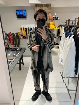 「ROBES&CONFECTIONS（ローブスコンフェクションズ）のアイテム（ジャケット/アウター）」を使った、shinozaki daigaさん（メンズ・178cm）の春コーディネート