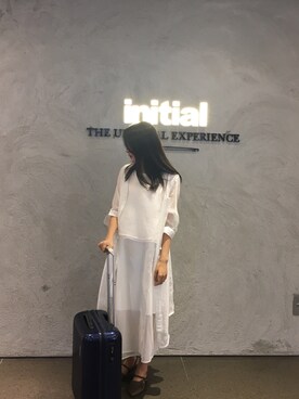 「initial（イニシャル）のアイテム（ワンピース/ドレス）」を使った、Onestore欧洲代购さん（レディース・162cm）の秋コーディネート