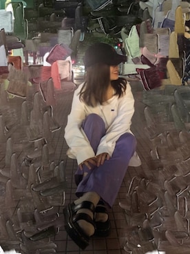 「OK（オッケー）のアイテム」を使った、Mei◑さん（レディース・160cm）の夏コーディネート