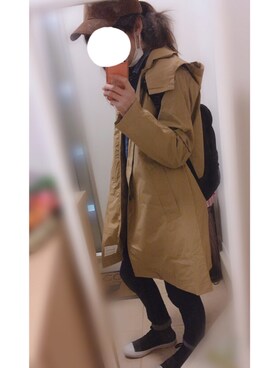 「SEVENDAYS=SUNDAY（セブンデイズサンデイ）のアイテム（ステンカラーコート）」を使った、あいらさん（レディース・166cm）の冬コーディネート