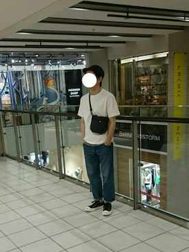 「SCYE BASICS（サイベーシックス）のアイテム（Tシャツ/カットソー）」を使った、アップーさん（メンズ・170cm）の夏コーディネート
