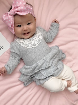 「babycode」｜ju❤︎さん（キッズ・50cm）の春コーディネート