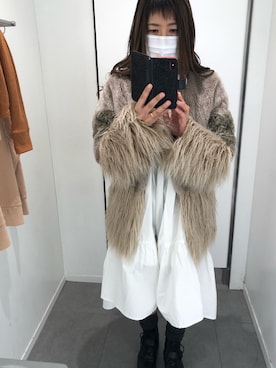 「coca（coca）（コカ）のアイテム（シャツワンピース）」を使った、スマイル☺︎さん（レディース・161cm）の春コーディネート