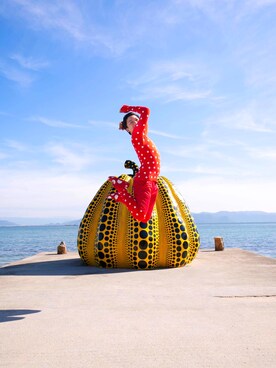 「ZOZO（ゾゾ）のアイテム（トップス、レッド系）」を使った、 赤ゾゾスーツの旅人 まきこうさん（メンズ）の秋コーディネート