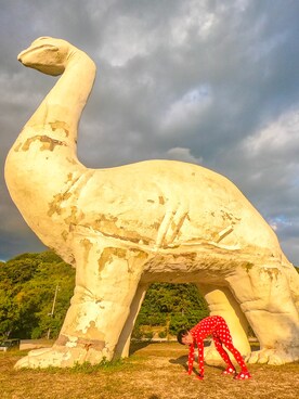 「ZOZO（ゾゾ）のアイテム（トップス、レッド系）」を使った、 赤ゾゾスーツの旅人 まきこうさん（メンズ）の秋コーディネート