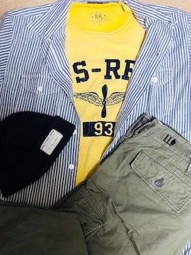 「RRL（ダブル アール エル）のアイテム（ニットキャップ/ビーニー）」を使った、Kensukeさん（メンズ・170cm）の夏コーディネート