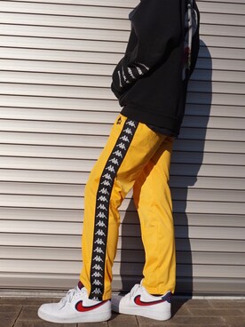 Kappa カッパ のその他パンツ イエロー系 を使った人気ファッションコーディネート Wear