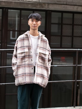 Tシャツ カットソーを使った シャギーコート の人気ファッションコーディネート Wear
