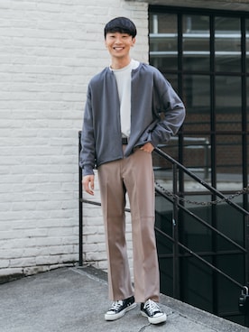 「Wrangler」｜「アイテム（その他）」を使った、sakasaさん（メンズ・180cm）の春コーディネート