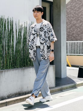 sakasaさん（メンズ・180cm）の夏コーディネート