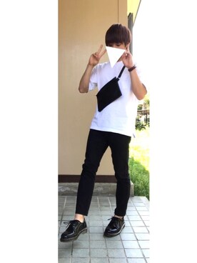 レザーサコッシュ Hare を使ったメンズ人気ファッションコーディネート Wear