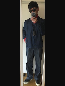 「HERMES」｜「アイテム（その他アウター）」を使った、38さん（メンズ・165cm）の春コーディネート