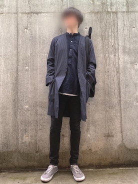 「hatra（ハトラ）のアイテム（ジャケット/アウター）」を使った、kmakoさん（メンズ・175cm）の春コーディネート