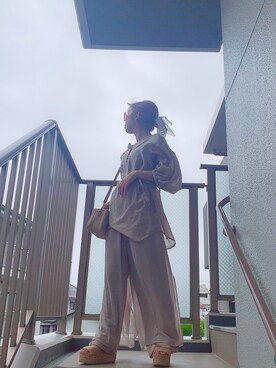 「ESPERANZA（エスペランサ）のアイテム（サンダル）」を使った、ぎちこ(Jeanasis)さん（レディース・145cm）の夏コーディネート