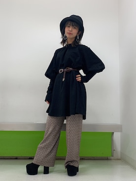 「袖ボリューム」｜「アイテム（スウェット）」を使った、ぎちこ(Jeanasis)さん（レディース・145cm）の秋コーディネート
