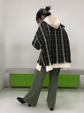 「ジーナシス」｜「アイテム（パーカー）」を使った、ぎちこ(Jeanasis)さん（レディース・145cm）の秋コーディネート