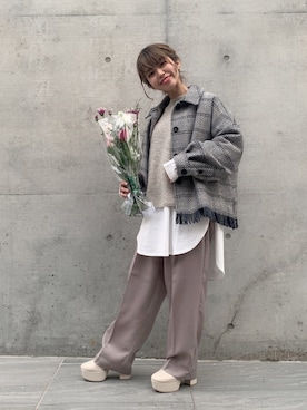 「アイテム（その他アウター）」を使った、ぎちこ(Jeanasis)さん（レディース・145cm）の冬コーディネート