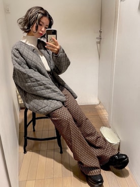 「JEANASIS（ジーナシス）のアイテム（その他アウター）」を使った、ぎちこ(Jeanasis)さん（レディース・145cm）の冬コーディネート