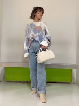 「ジーナシス」｜「アイテム（タンクトップ）」を使った、ぎちこ(Jeanasis)さん（レディース・145cm）の冬コーディネート