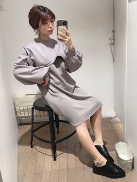 「ミニワンピ」｜ぎちこ(Jeanasis)さん（レディース・145cm）の春コーディネート