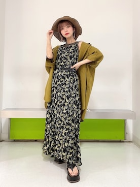「ジーナシス」｜「アイテム（ワンピース）」を使った、ぎちこ(Jeanasis)さん（レディース・145cm）の春コーディネート