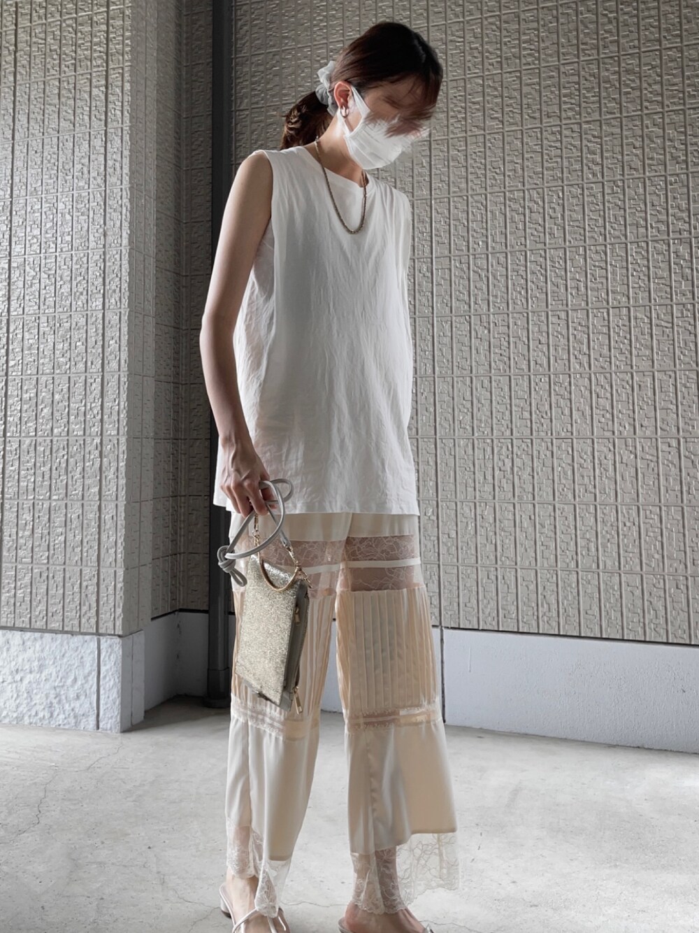 凛*子様 AMERI MEDI STRATUM LACE PANTS レースパン Ameri（アメリ）の「MEDI STRATUM LACE PANTS（その他パンツ）」 - WEAR