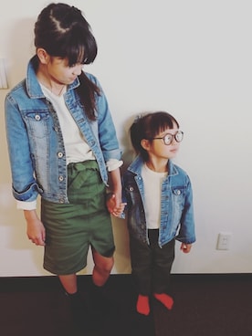 くるみとあんさん（キッズ・110cm）の春コーディネート