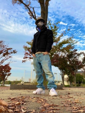 「Levi's（リーバイス）のアイテム（その他）」を使った、KRSMさん（メンズ・167cm）の秋コーディネート