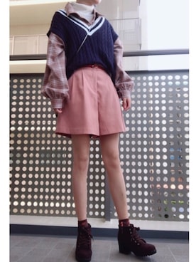 あみちゃさん（レディース・156cm）の春コーディネート