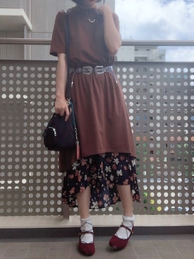 「アイテム（ワンピース/ドレス）」を使った、あみちゃさん（レディース・156cm・10代）の夏コーディネート