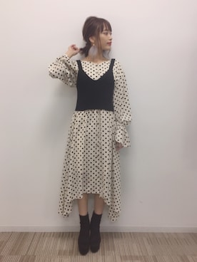 「31 Sons de mode（トランテアン　ソン　ドゥ　モード）のアイテム」を使った、近藤千尋さん（レディース・160cm）の秋コーディネート