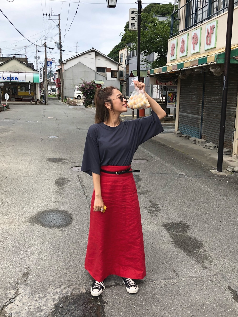 SLOBE IENA（スローブイエナ）の「《WEB限定》リネンハイウエスト  