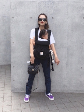「GIVENCHY（ジバンシイ）のアイテム」を使った、近藤千尋さん（レディース・160cm）の夏コーディネート