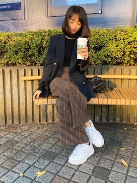 近藤千尋さん（レディース・160cm）の秋コーディネート