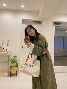 「Ameri（アメリ）のアイテム」を使った、近藤千尋さん（レディース・160cm）の冬コーディネート