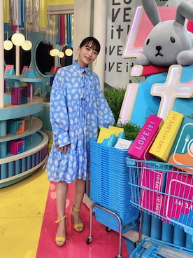 「MSGM（エムエスジーエム）のアイテム」を使った、近藤千尋さん（レディース・160cm）の春コーディネート