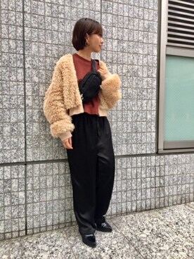 「JEANASIS（ジーナシス）のアイテム（MA-1）」を使った、JEANASIS　mkさん（レディース・155cm）の秋コーディネート