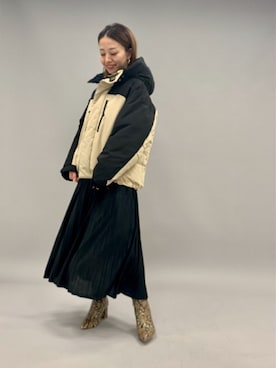 「ミックススタイル」｜「アイテム（ブルゾン）」を使った、JEANASIS　mkさん（レディース・155cm）の秋コーディネート