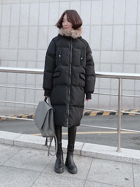 「 コート」｜ZEMMAWORLDさん（レディース・164cm）の冬コーディネート