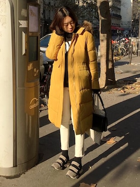 「 コート」｜ZEMMAWORLDさん（レディース・164cm）の冬コーディネート