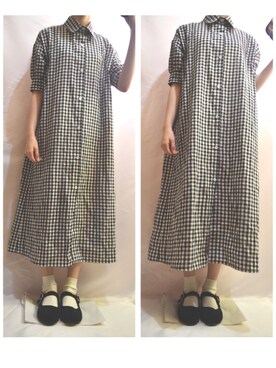 「SVEC（シュベック）のカンフーシューズ kung fu Shoes / ストラップパンプス（バレエシューズ）」を使った、mintさん（レディース・157cm）の秋コーディネート