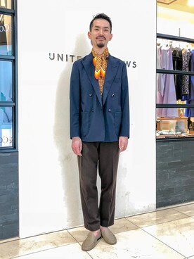 井上 雄樹さん（メンズ・182cm）の春コーディネート