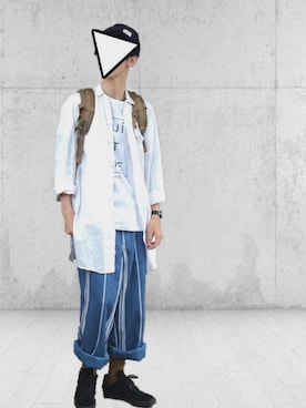 「karrimor（カリマー）のアイテム（バックパック/リュック）」を使った、Oさん（メンズ・175cm）の春コーディネート