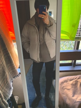 「WYM LIDNM（ウィム バイ リドム）のMILANO RIB HEAVY WEIGHT PO KNIT（ニット/セーター）」を使った、とびさん（メンズ・169cm）の冬コーディネート