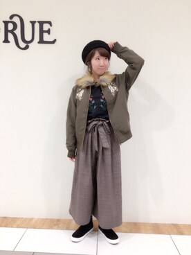 「アイテム（ジャージ）」を使った、あいさん（レディース・153cm）の秋コーディネート