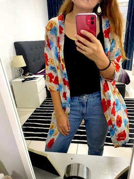 「no brand（ノーブランド）のアイテム（その他アウター）」を使った、maraさん（レディース・160cm）の夏コーディネート